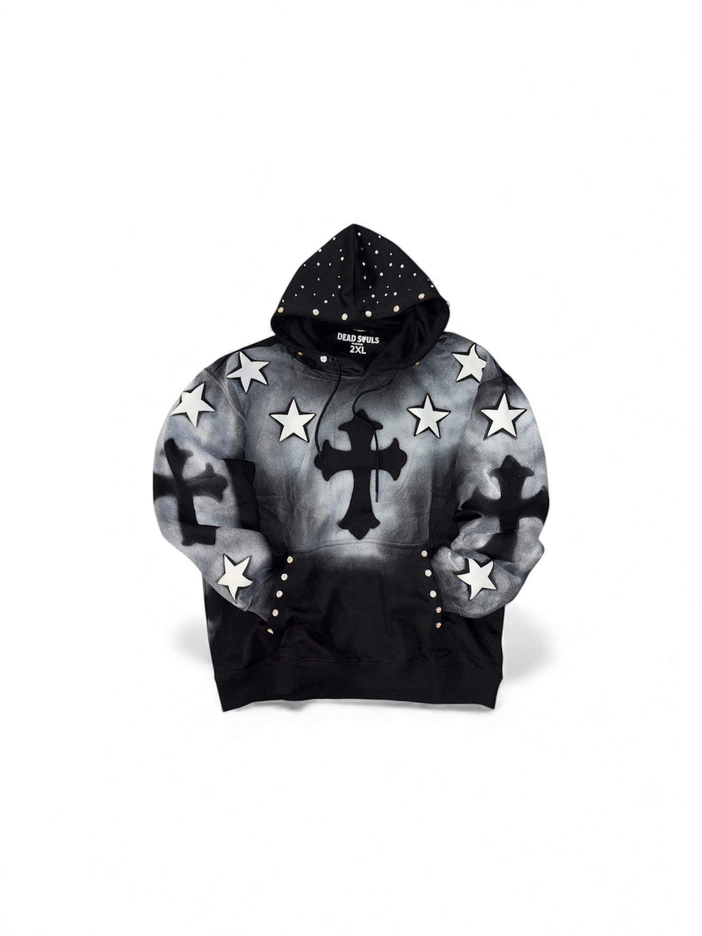DEADSOULS Star-Crossed pullover hoodie w/Rhinestones